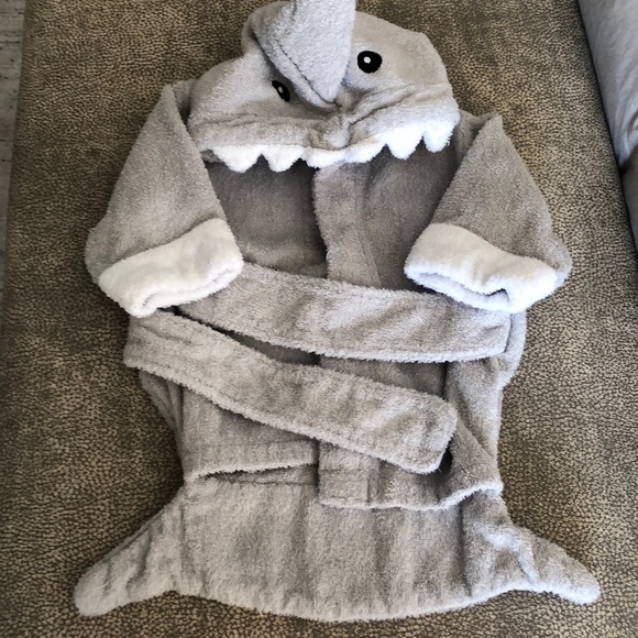 Baby Aspen Other - Cute Baby Shark Robe, 0-9M
